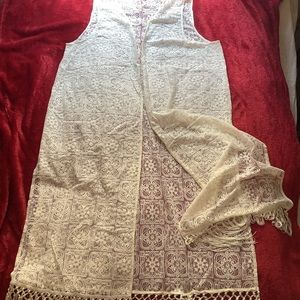 White coverup, cute style, very versatile